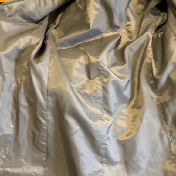 Gino Rossi Women’s Blue/Gray Collared Long Sleeve Button Front Overcoat Size 4 - Picture 13 of 13